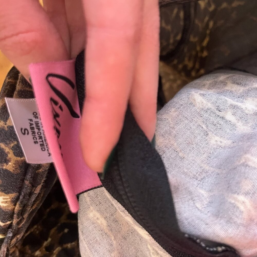 Maneater Top in Wild Leopard Print - Vixen by Micheline Pitt Size Small - Picture 6 of 8